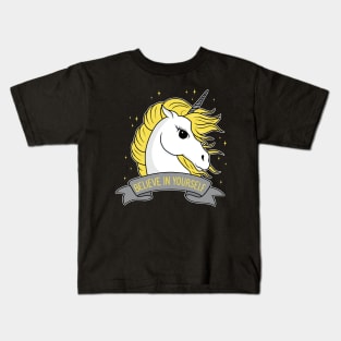 Unicorn - Believe in yourself Kids T-Shirt